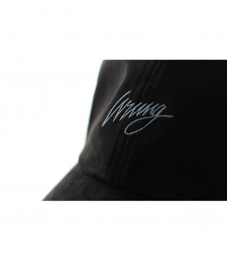 curve black suede cap curve black suede cap
